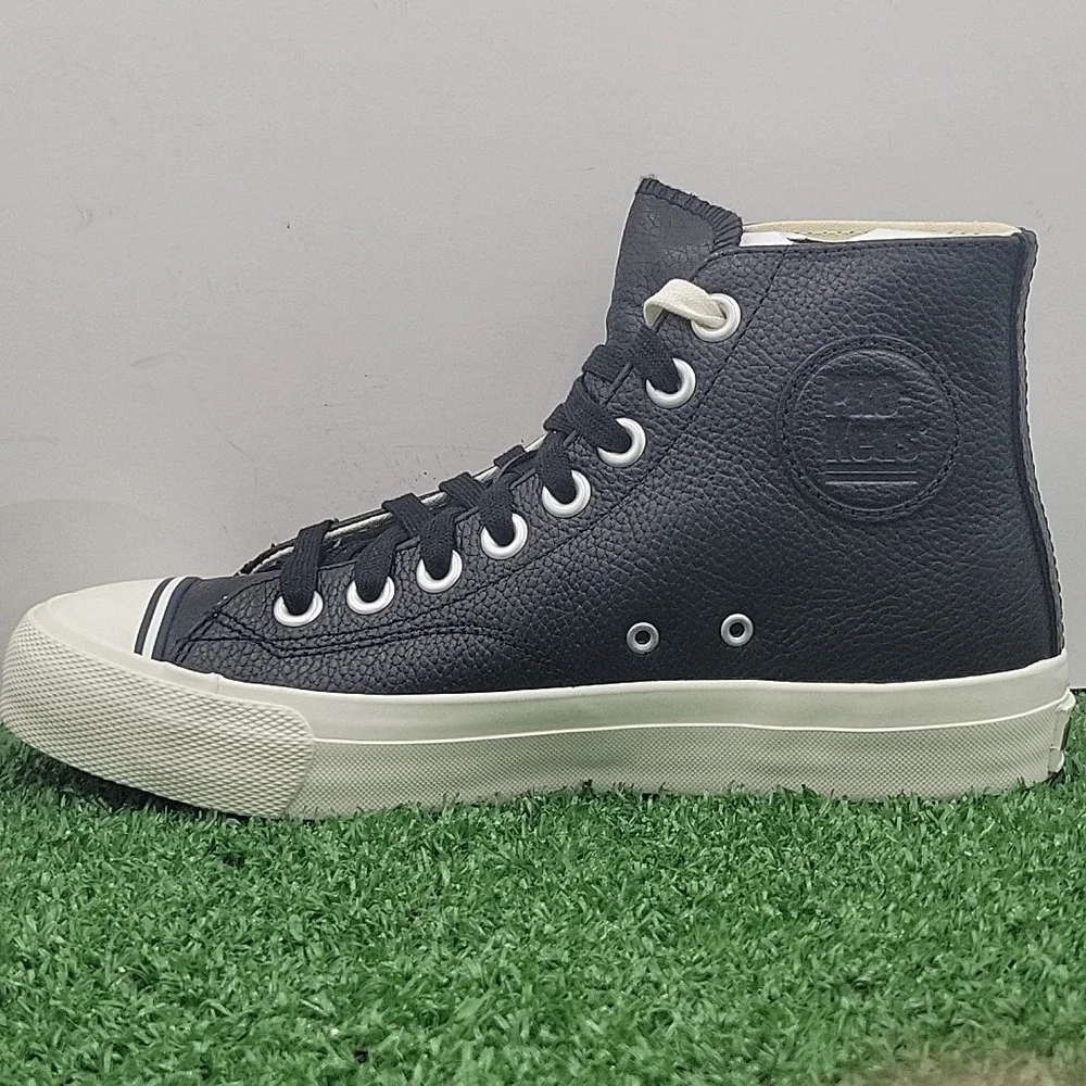 Pro Keds Royale Hi Shoes Men's 6 Medium High‎ Top Black Leather Sneakers w/ Box
